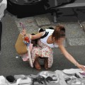 【街撮りパンチラエロ画像】街中でパンチラしている素人娘たちを激写！
